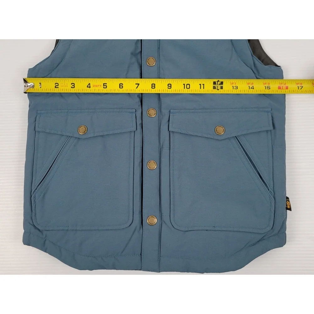 NWT Howler Bros Kid Youth Medium Rounder Vest‎ 3502 Blue British Khaki Corduroy